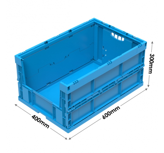 Open End Folding Container In Blue