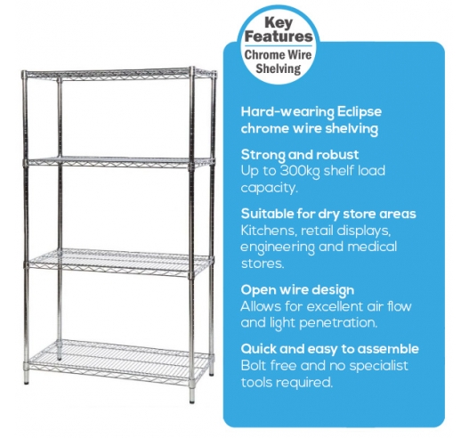 Chrome Wire Shelving Information