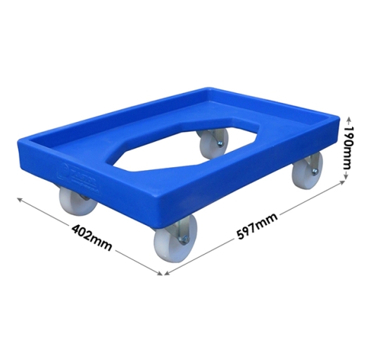 Blue ROTO64D Dolly Dimensions