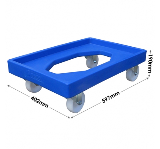 Blue ROTO64D Dolly Dimensions