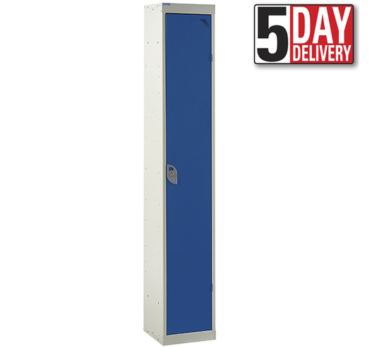 1 Door Steel Locker - 300mm Depth In Blue