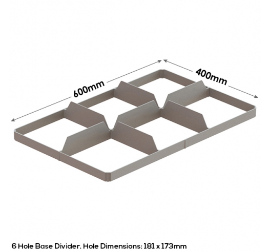 6 Part Glass Divider