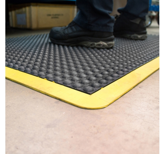 Bubblemat Anti-Fatigue Mat In Black And Yellow