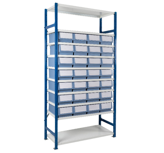 Expo 4 Shelving Bay D with Shelf Trays