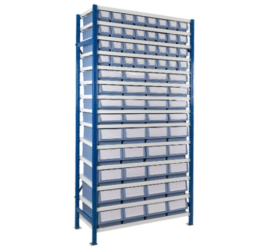 Expo 4 Shelving Bay E with Shelf Trays