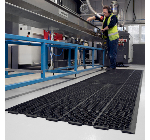 Rubber Matting Over A Larger Area