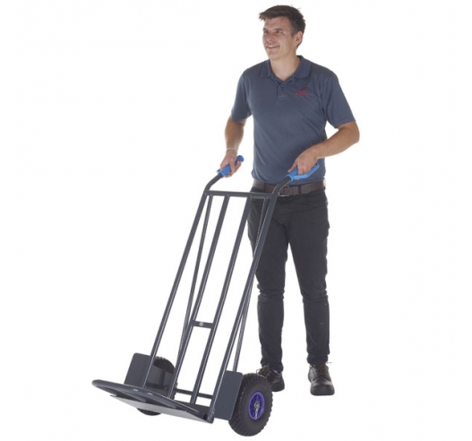 Folding Toe Sack Truck In Use