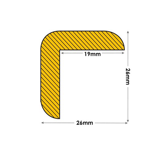Edge Protection Foam Right Angle 26 x 26mm