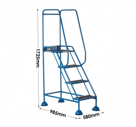 4 Tread Domed Feet Steps