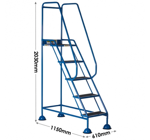 5 Tread Domed Feet Steps