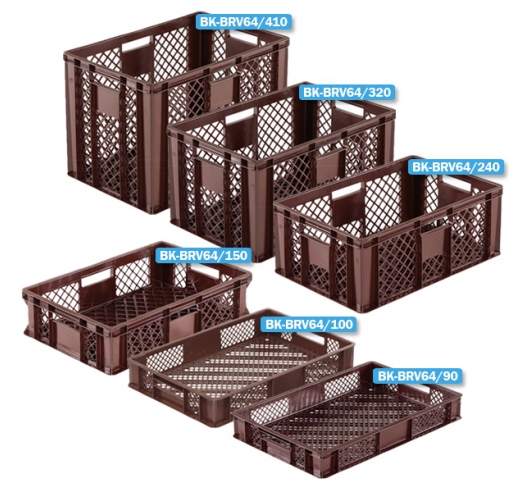 Euro Stacking Ventilated Bread Containers