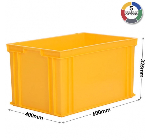 Bright Yellow Storage Boxes - 65 Litre