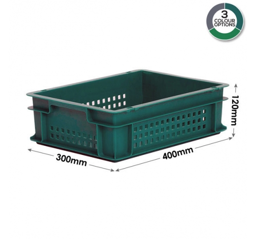 Dark Green Ventilated Euro Container