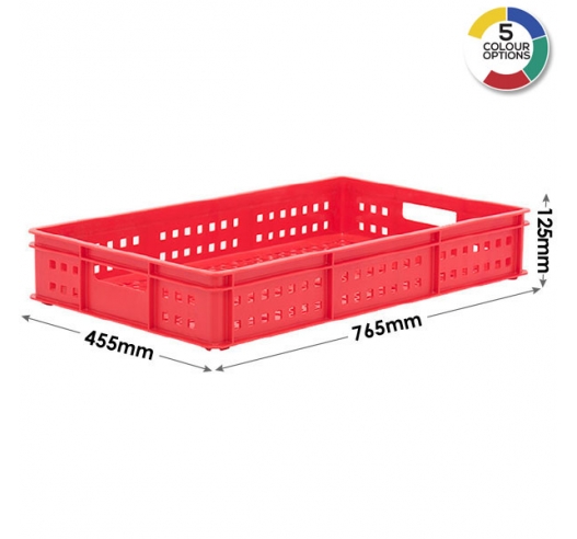 Stacking Confectionery Trays 30 Litre Mesh Sides And Base