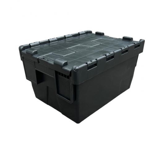 Attached Lid Container Tote Box Closed