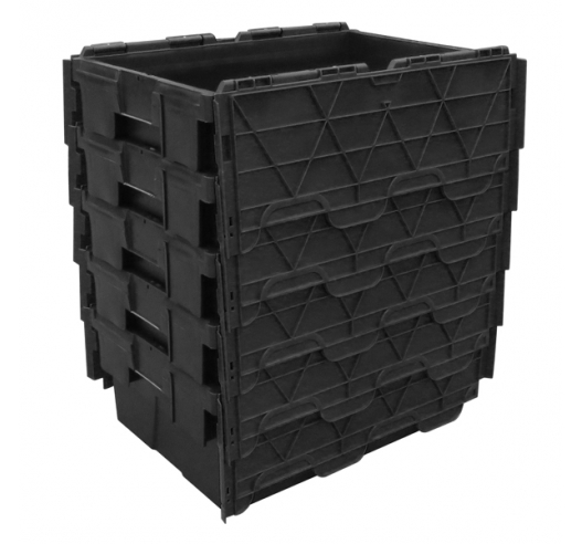 Nesting Black Plastic Containers
