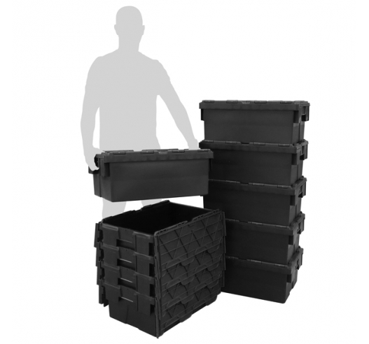 45 Litre Black Plastic Containers