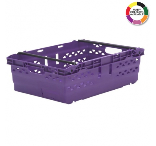 Purple Supermarket Style Bale Arm Crates
