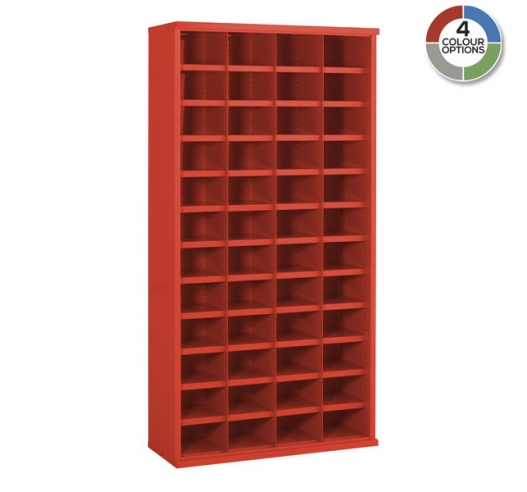 Steel Bin Cabinet In Red