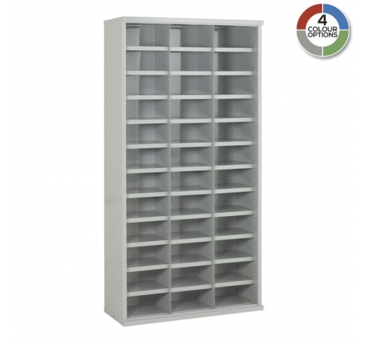 Steel Bin Cabinet In Grey