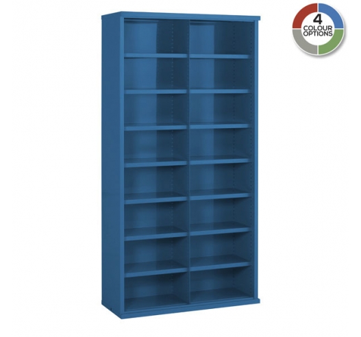 Steel Bin Cabinet In Blue