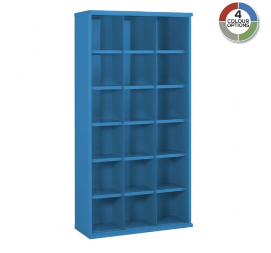 Steel Bin Cabinet In Blue