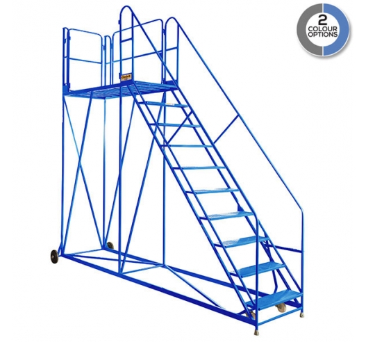 Climb-It Work Platform - Easy Slope In Blue