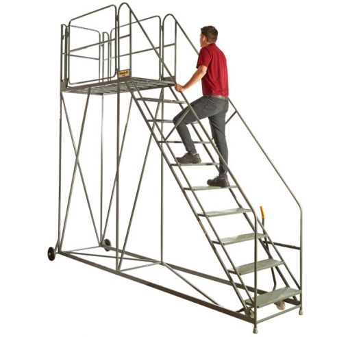 Climb-It Work Platform - Easy Slope In Use