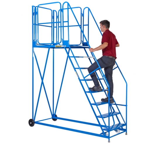 Climb-It Work Platform - Standard Incline In Use