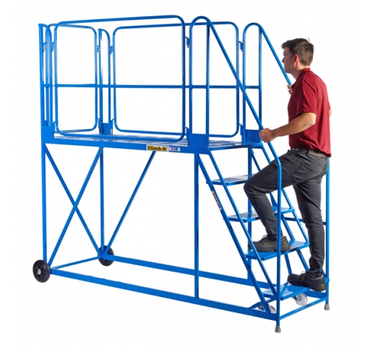 Climb-It Work Platform - Standard Incline In Use