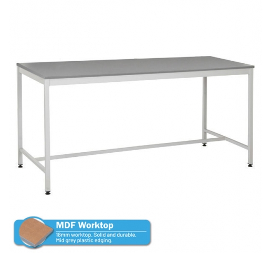 Traditional Square 4-leg Frame Design Workbench with MDF Worktop