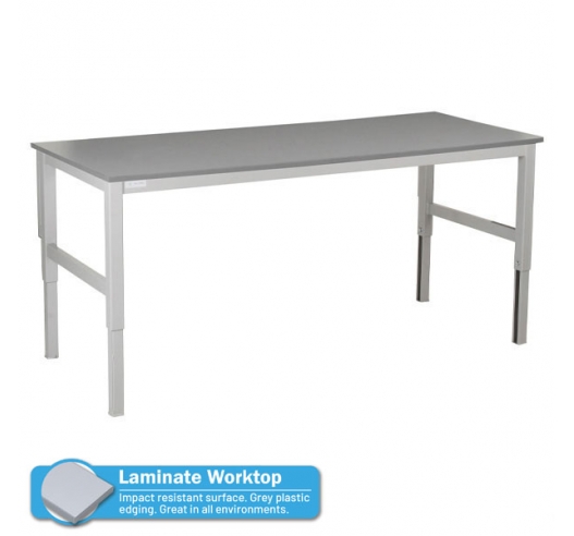 Bolt Adjustable Height Workbench With Laminate Worktop