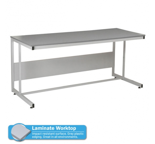 Cantilever Frame Workbench with Laminate Worktop