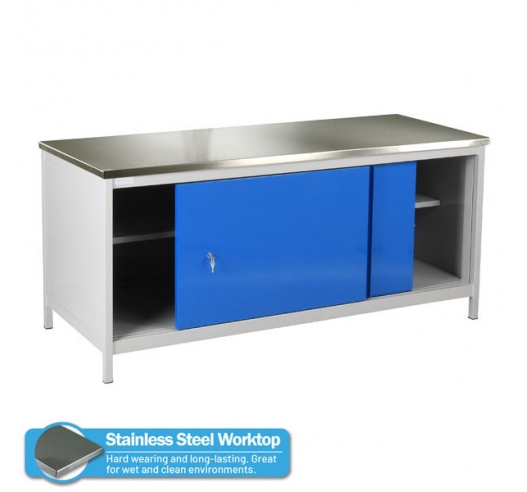 Cupboard With Stainless Steel Worktop