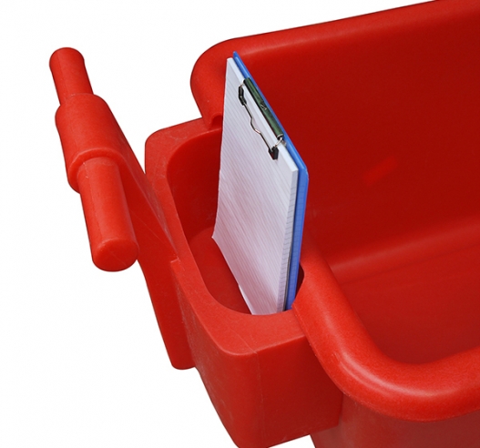 Red Handle on Truck
