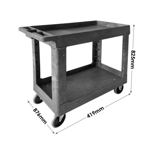 Plastic Service Trolley Dimensions