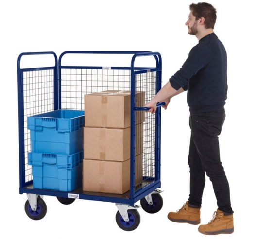 Distribution Trolley In Use