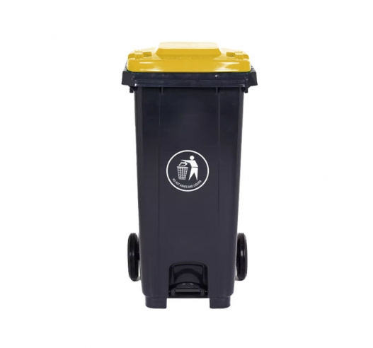 120 Litre Wheeled Bin Front View