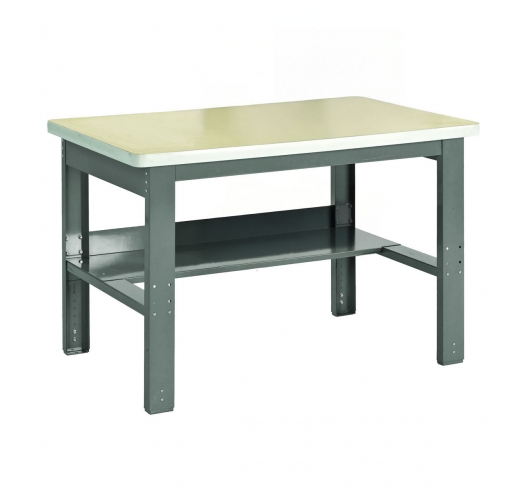 Adjustable Height Workbench with MDF Worktop