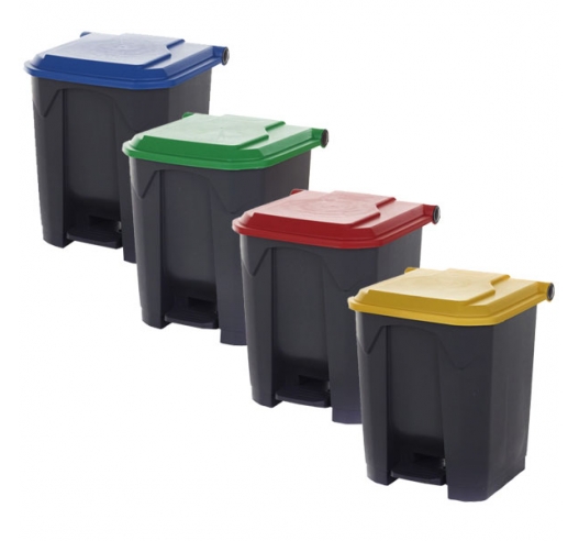 30 Litre Bin Available With 4 Lid Colours