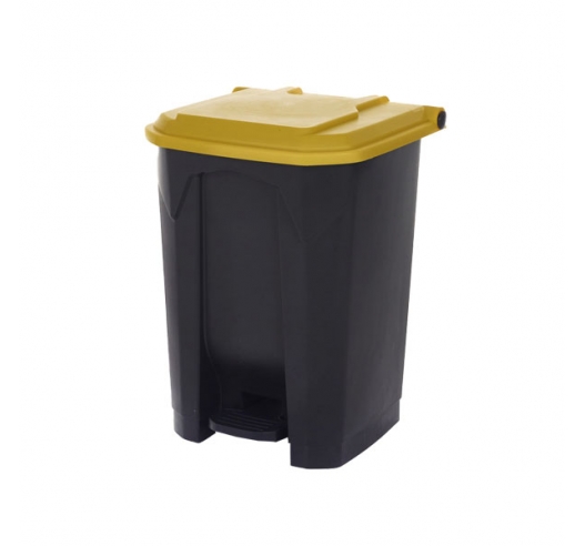 50 Litre Bin With Yellow Lid