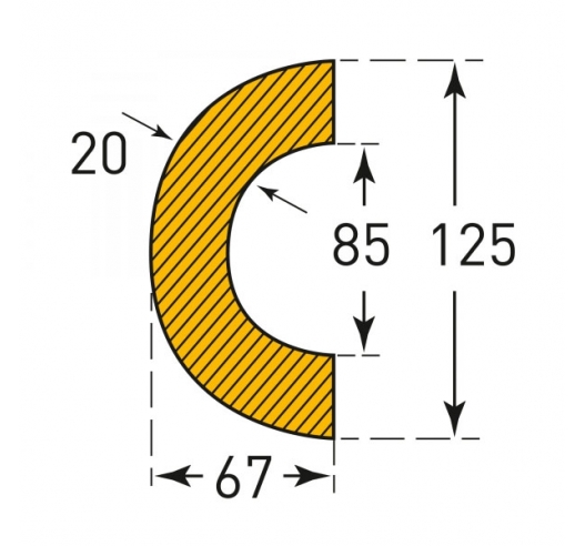 Pipe Protection 85mm Inside Diameter