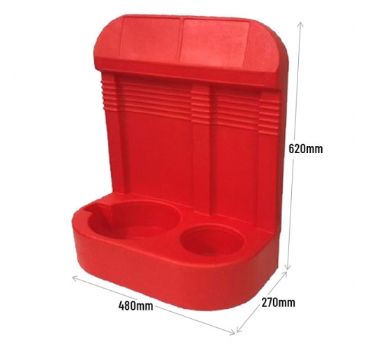 Double Fire Extinguisher Stand Dimensions