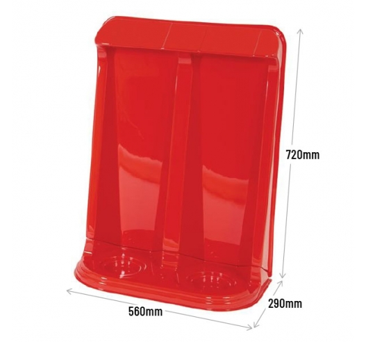Double Fire Extinguisher Stand Dimensions