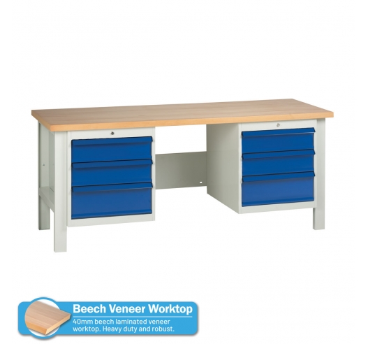 Heavy Duty Workbench With Drawers