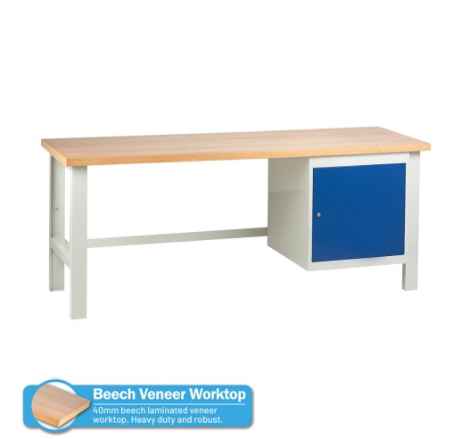 Heavy Duty Workbench With Cupboard