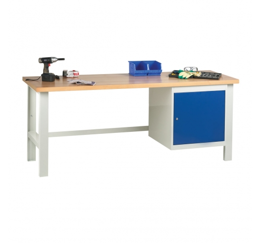 Heavy Duty Workbench With Cupboard In Use
