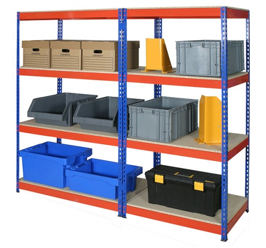Blue and Orange Racking