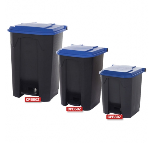Pedal Bins With Coloured Lids