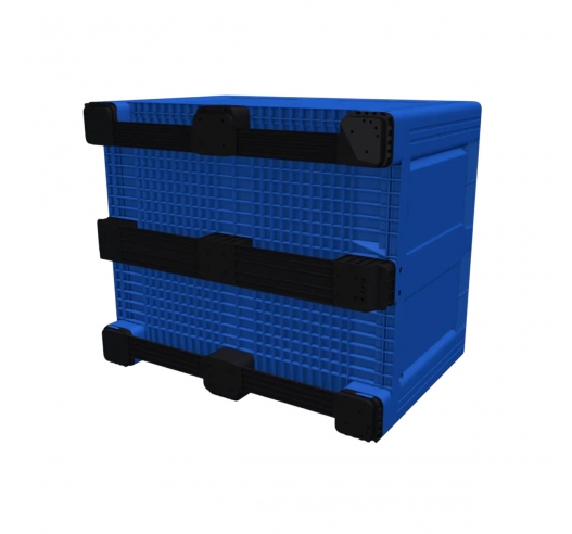 Large Plastic Pallet Box with 3 Runners Base